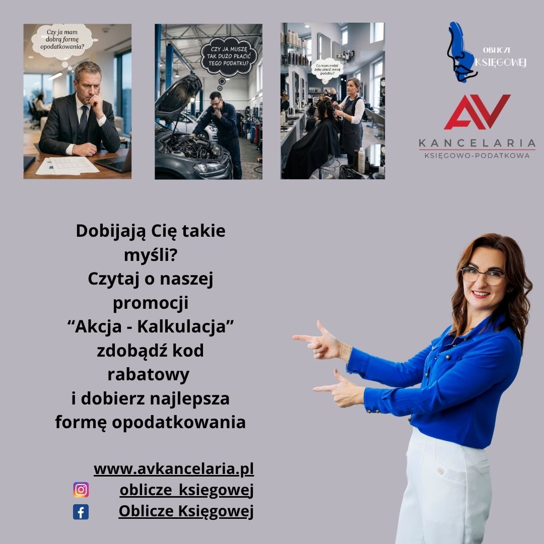 Zrób u nas analizę podatkową i zmień formę opodatkowania!